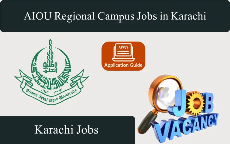 Latest AIOU Regional Campus Jobs in Karachi 2026 aiou regional campus jobs in karachi