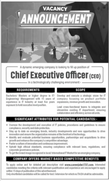 chief executive officer ceo jobs