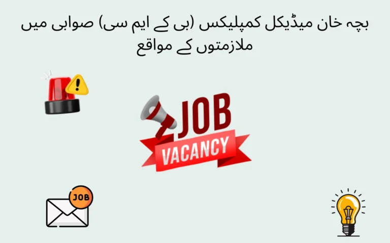 Job Vacancies at Bacha Khan Medical Complex BKMC Swabi 2026 job vacancies at bacha khan medical complex bkmc swabi
