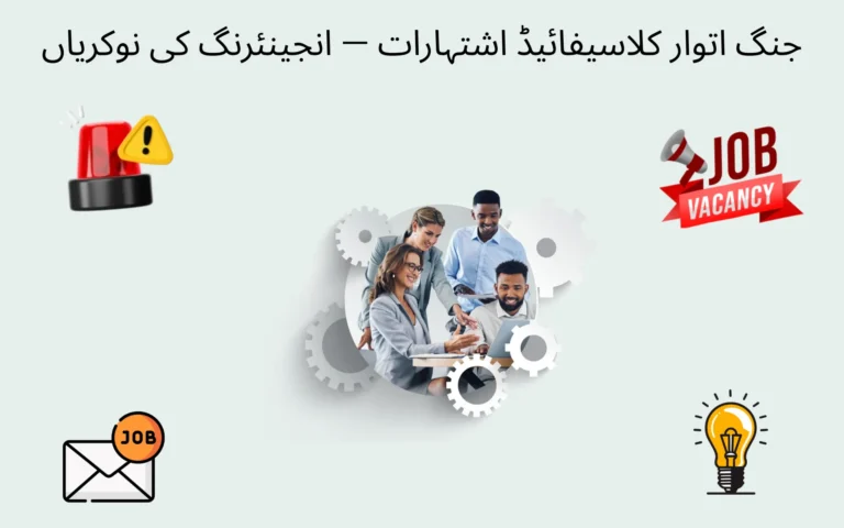 Jang Sunday Classified Ads 1st Feb 2026 For Engineering Jobs jang sunday classified ads for engineering jobs